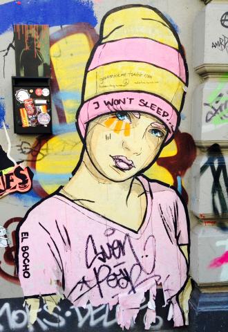 Street art demonstrating residents' sentiments towards gentrification, Schanzenviertel, Hamburg (photo courtesy of S. Lax)